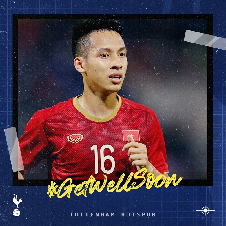 Trang mạng xã hội của Tottenham gửi lời chúc đến Hùng Dũng - Ảnh 1