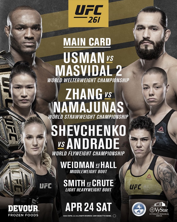 Lịch thi đấu UFC tháng 4 năm 2021 - Ảnh 1