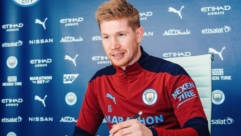 CHÍNH THỨC: Kevin De Bruyne gia hạn hợp đồng với Man City - Ảnh 1