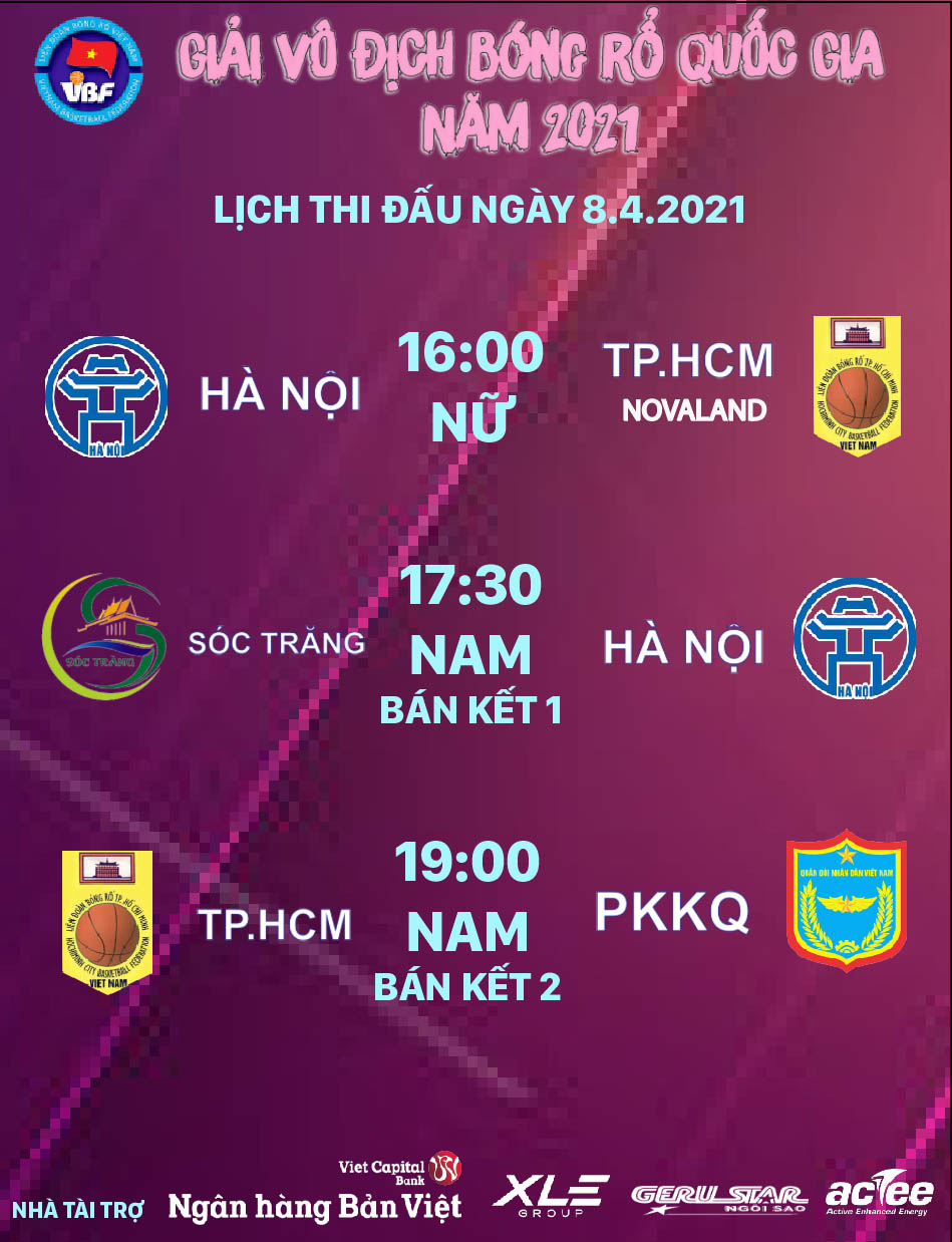 Trực tiếp Giải Bóng rổ VĐQG 2021 Ngày 8/4: Sôi động vòng loại trực tiếp - Ảnh 1