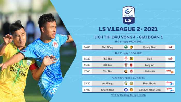Lịch thi đấu vòng 4 giải hạng nhất Quốc gia 2021 - Ảnh 3