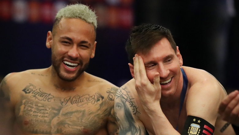 Neymar gây tranh cãi khi cười đùa với Messi ngay sau thất bại - Ảnh 1