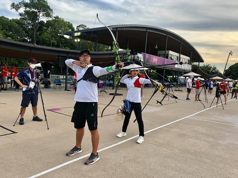 Chùm ảnh: Cận cảnh đoàn Việt Nam tập luyện tại Olympic Tokyo 2021 - Ảnh 2