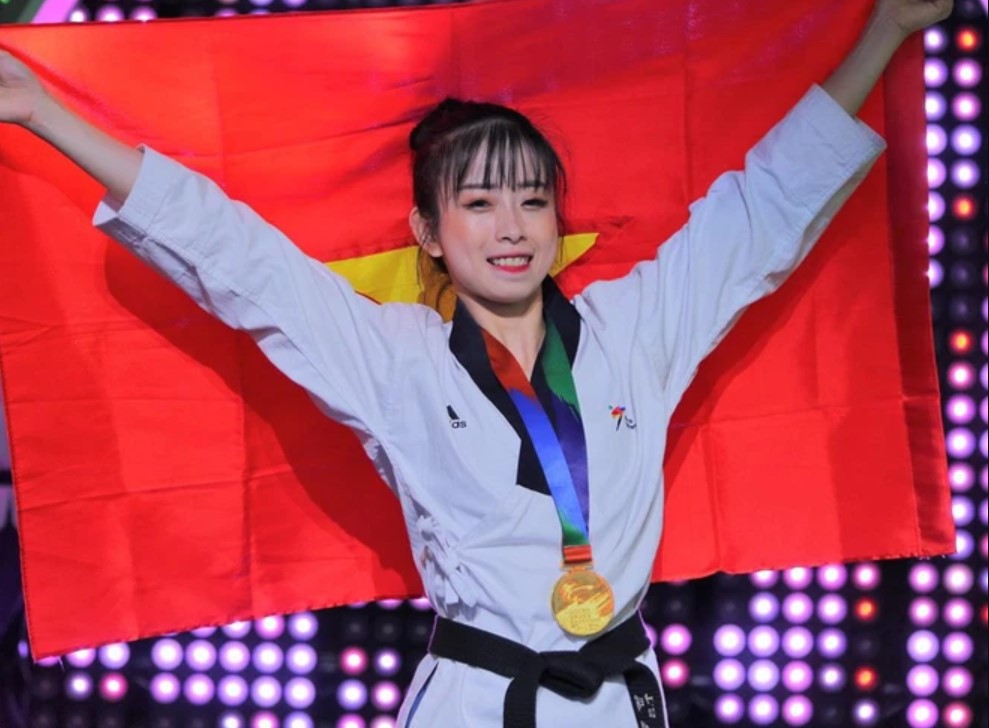 Ngọc nữ Taekwondo Châu Tuyết Vân tập Muay Thái cùng Nguyễn Trần Duy Nhất - Ảnh 2