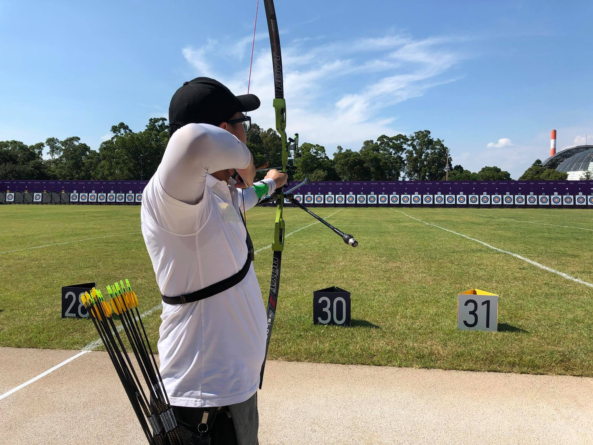 Cung thủ Việt Nam tập 3 tiếng dưới trời nắng nóng ở Olympic Tokyo 2021 - Ảnh 4