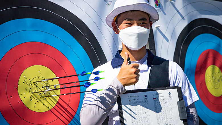 Bắn cung Olympic Tokyo 2021: Kim Je-deok, nam sinh 17 tuổi ‘trên đỉnh thế giới’ - Ảnh 1