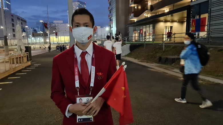 Chùm ảnh: Đoàn thể thao Việt Nam dự lễ khai mại Olympic Tokyo 2021 - Ảnh 4