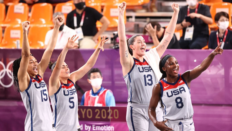 Mỹ và Latvia giành HCV môn bóng rổ 3x3 tại Olympic Tokyo - Ảnh 1