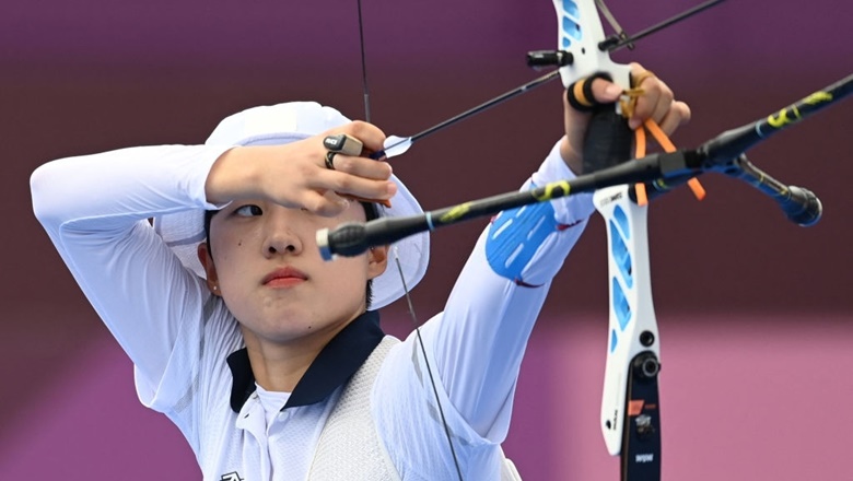 Bắn cung Olympic Tokyo 2021: Nhịp tim khác người giúp An San ăn trọn 3 tấm HCV - Ảnh 1
