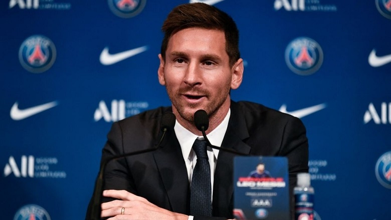 TRỰC TIẾP họp báo ra mắt Messi tại PSG: Messi xuất hiện cùng chủ tịch Al-Khelaifi - Ảnh 12