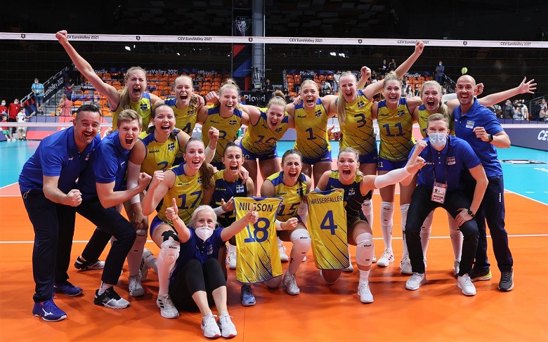 Vòng 1/8 Giải bóng chuyền nữ vô địch châu Âu 2021: Thụy Điển, Hà Lan ghi danh vào tứ kết - Ảnh 1