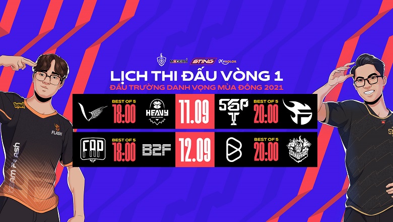 TRỰC TIẾP ĐTDV mùa Đông 2021 ngày 11/9: Saigon Phantom đại chiến Team Flash - Ảnh 1