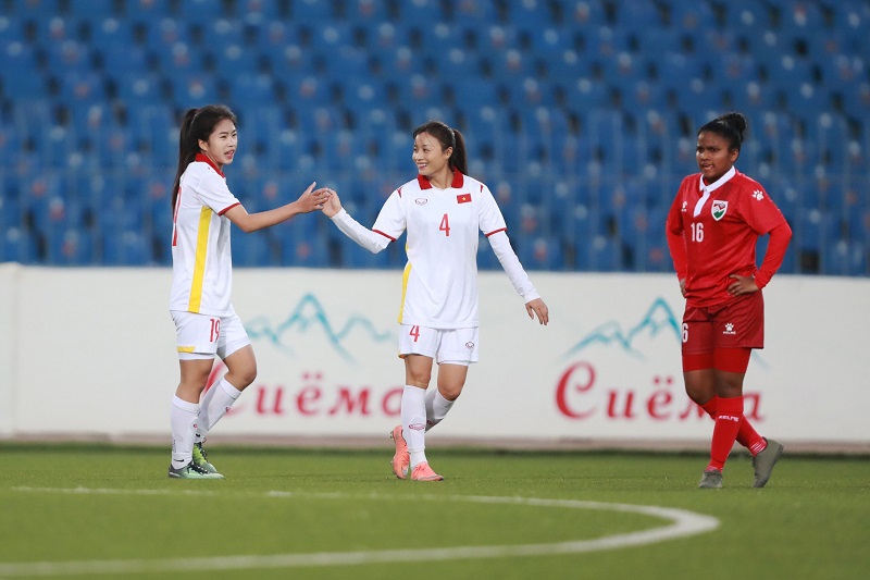 TRỰC TIẾP Nữ Việt Nam vs Maldives 9-0: Mưa bàn thắng tại Dushanbe - Ảnh 4