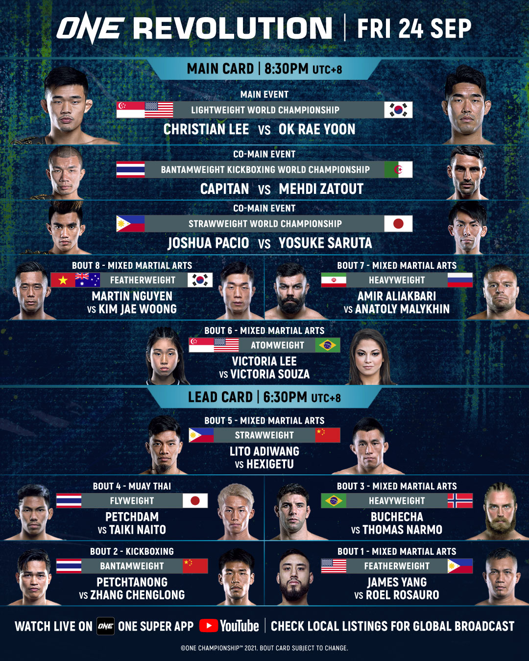 Xem trực tiếp ONE Championship: Martin Nguyễn vs. Kim Jae Woong - Ảnh 1