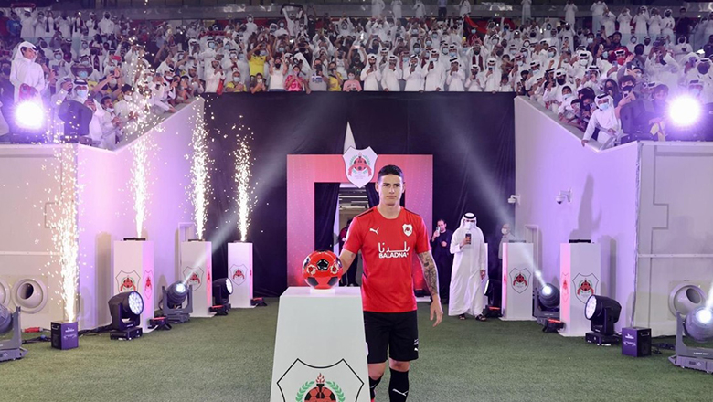 James Rodriguez ra mắt CLB Qatar bằng buổi lễ mang 'phong cách' Messi - Ảnh 2