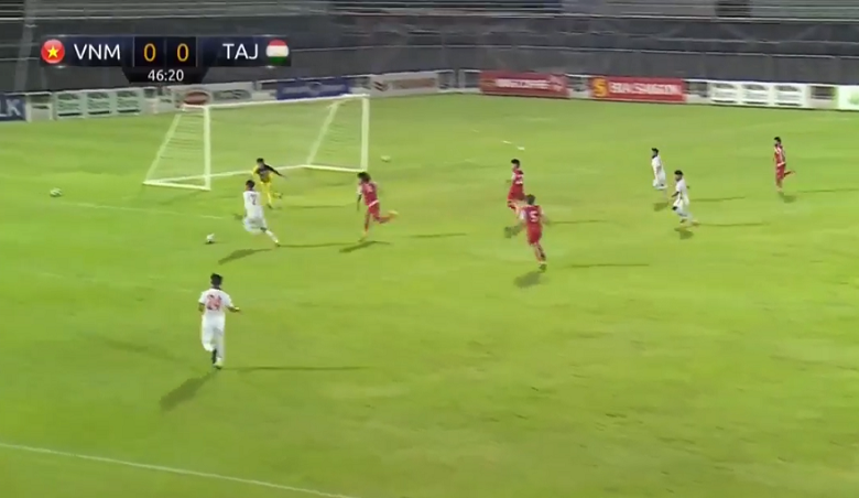 TRỰC TIẾP U22 Việt Nam 0-0 U22 Tajikistan: Thế trận bế tắc - Ảnh 6
