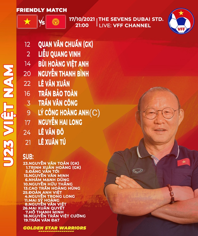 TRỰC TIẾP U23 Việt Nam vs U23 Kyrgyzstan, 21h00 ngày 17/10 - Ảnh 2