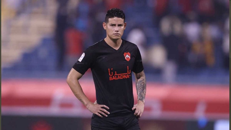James Rodriguez thảm bại trước đội bóng của Ali Almoez trong ngày ra mắt ở Qatar - Ảnh 1
