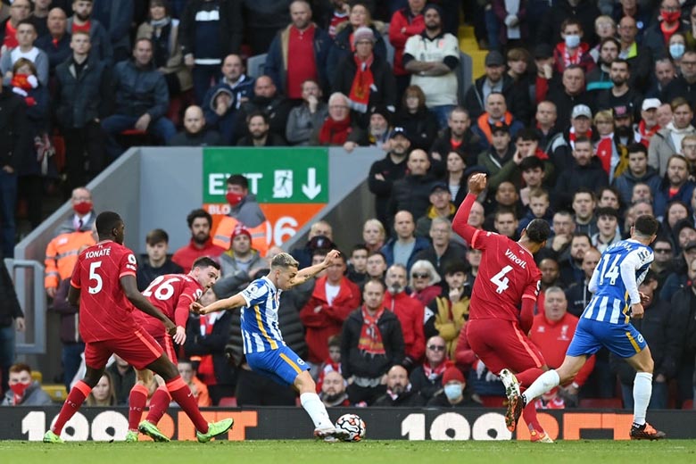 Dẫn trước 2-0, Liverpool vẫn bị mất điểm trước Brighton - Ảnh 2