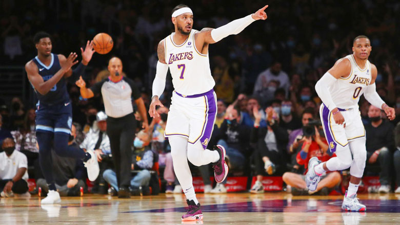 Thăng hoa cùng Lakers, Carmelo Anthony ‘nổ’ tưng bừng - Ảnh 1