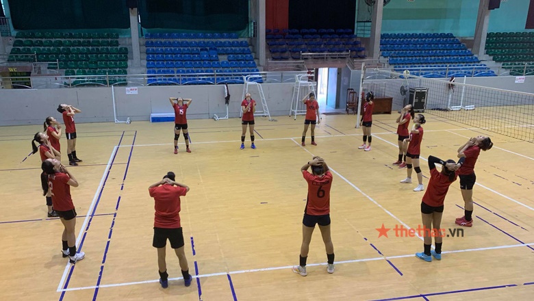 Bóng chuyền nữ Geleximco Thái Bình tích cực tập luyện cho vòng 2 giải VĐQG 2021 - Ảnh 4