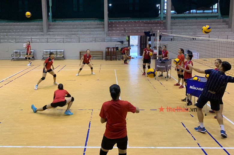 Bóng chuyền nữ Geleximco Thái Bình tích cực tập luyện cho vòng 2 giải VĐQG 2021 - Ảnh 5