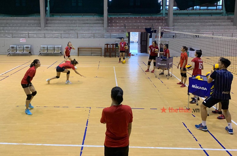 Bóng chuyền nữ Geleximco Thái Bình tích cực tập luyện cho vòng 2 giải VĐQG 2021 - Ảnh 6
