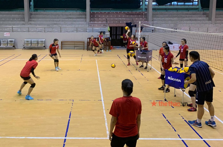 Bóng chuyền nữ Geleximco Thái Bình tích cực tập luyện cho vòng 2 giải VĐQG 2021 - Ảnh 7