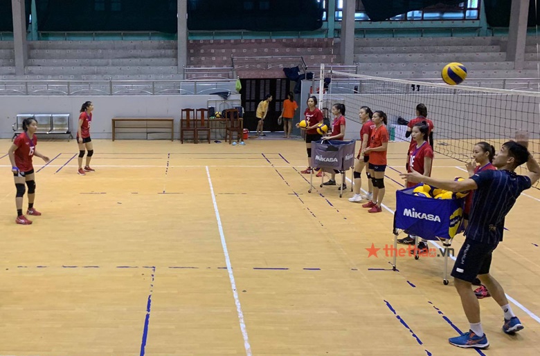 Bóng chuyền nữ Geleximco Thái Bình tích cực tập luyện cho vòng 2 giải VĐQG 2021 - Ảnh 10