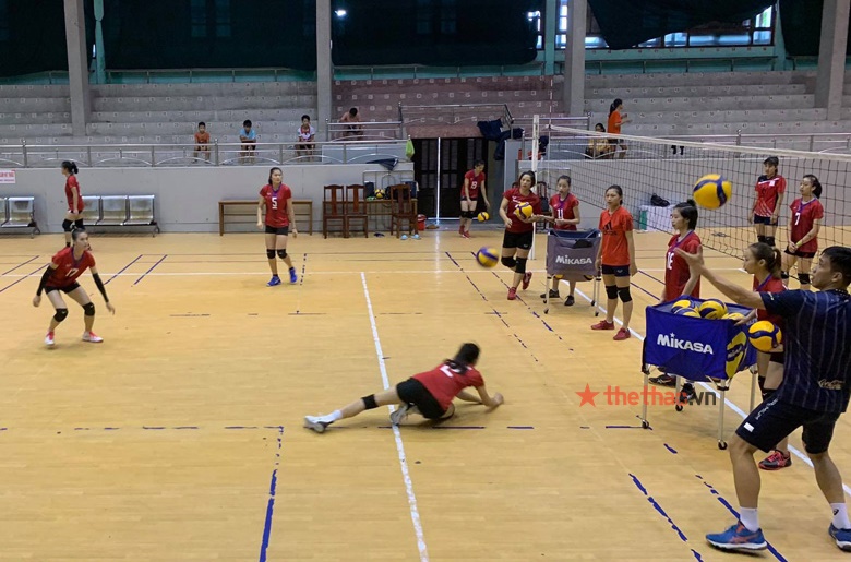 Bóng chuyền nữ Geleximco Thái Bình tích cực tập luyện cho vòng 2 giải VĐQG 2021 - Ảnh 12