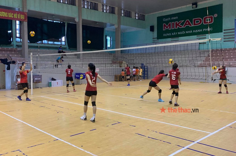 Bóng chuyền nữ Geleximco Thái Bình tích cực tập luyện cho vòng 2 giải VĐQG 2021 - Ảnh 13
