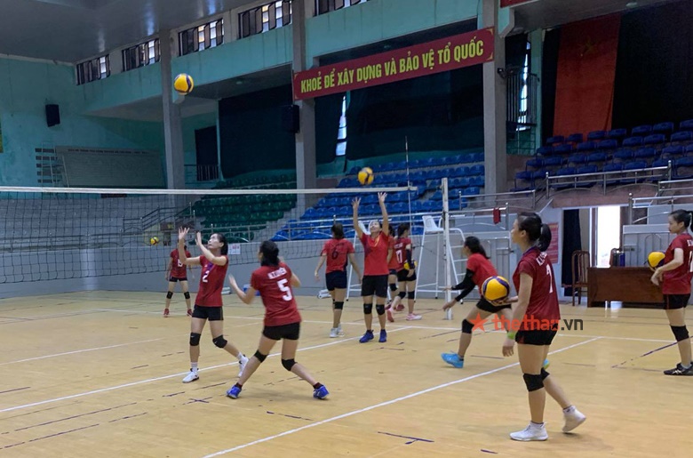 Bóng chuyền nữ Geleximco Thái Bình tích cực tập luyện cho vòng 2 giải VĐQG 2021 - Ảnh 17