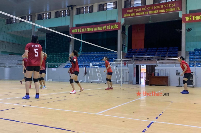 Bóng chuyền nữ Geleximco Thái Bình tích cực tập luyện cho vòng 2 giải VĐQG 2021 - Ảnh 18