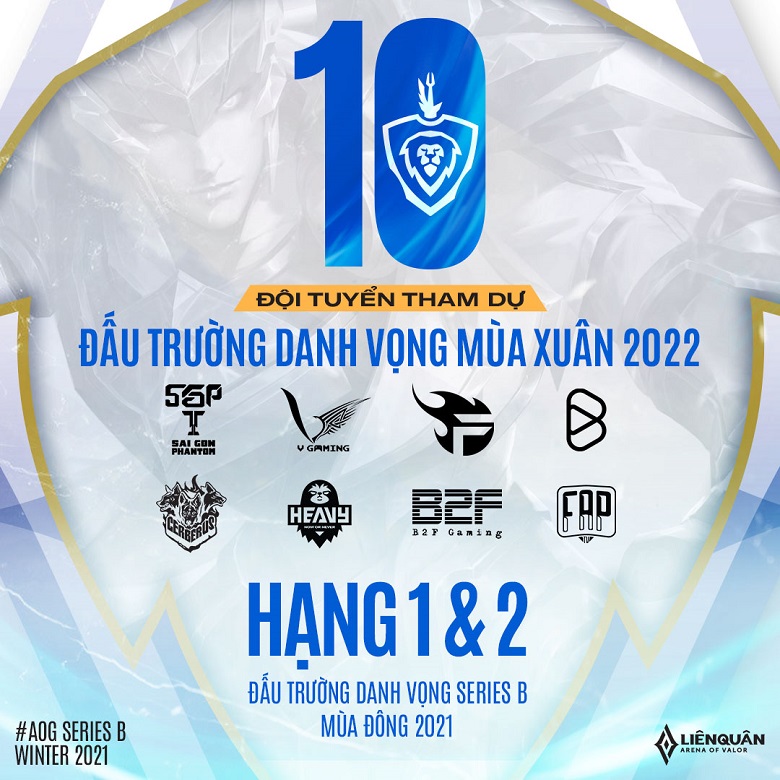 Liên Quân Mobile: Đấu Trường Danh Vọng mùa Xuân 2022 sẽ có 10 đội tuyển tham dự - Ảnh 1