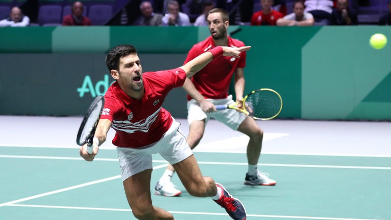 Lịch thi đấu tennis hôm nay 26/11: Davis Cup ngày 2 - Tâm điểm Serbia vs Áo - Ảnh 1