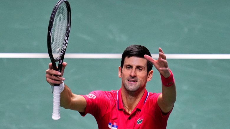 Djokovic thắng 2 trận, đưa Serbia vào bán kết Davis Cup 2021 - Ảnh 1