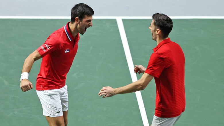 Djokovic thắng 2 trận, đưa Serbia vào bán kết Davis Cup 2021 - Ảnh 2