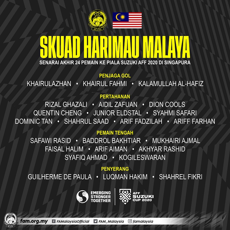 Malaysia chỉ triệu tập 24 cầu thủ tham dự AFF Cup - Ảnh 2