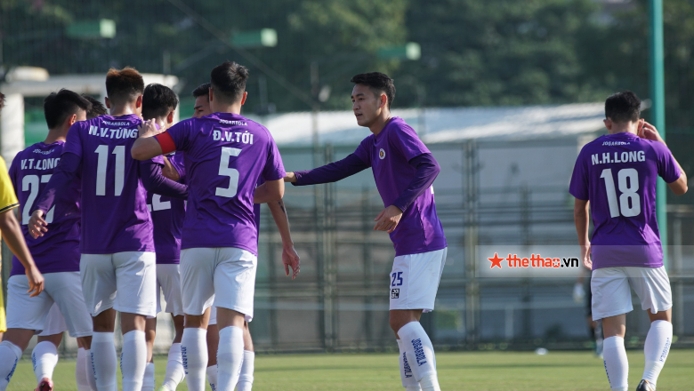 Bộ đôi tuyển thủ U23 lập công giúp Hà Nội thắng trận thứ hai tại VL U21 Quốc gia - Ảnh 1