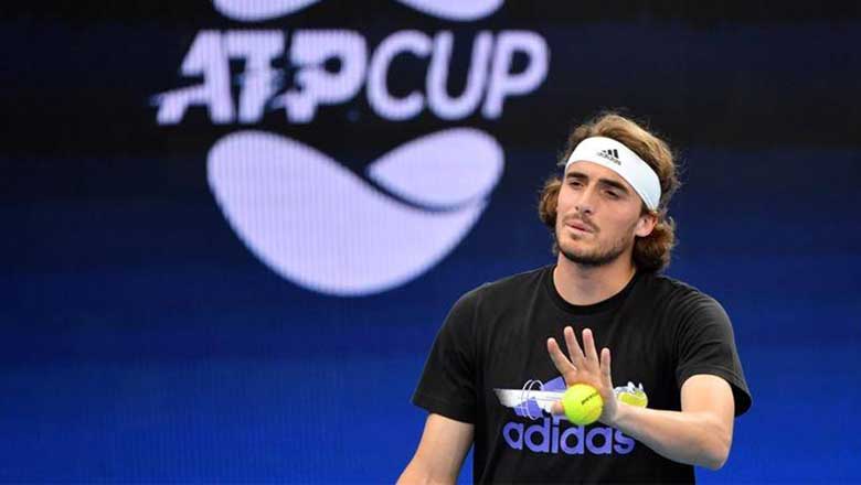 Tsitsipas bỏ cuộc ở trận đấu mở màn ATP Cup 2022 - Ảnh 1