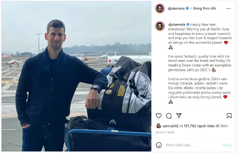 CHÍNH THỨC: Novak Djokovic xác nhận tham dự Úc Mở rộng 2022 - Ảnh 2