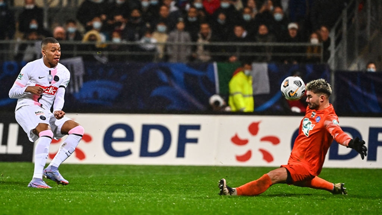PSG đại thắng 4-0 ở Cúp quốc gia Pháp trong ngày Mbappe lập hattrick - Ảnh 1