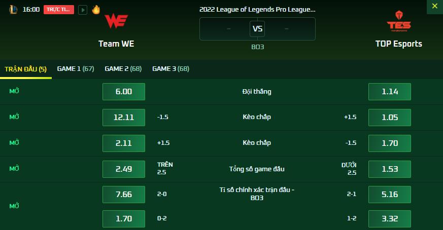 Dự đoán, soi kèo LPL mùa Xuân 2022: WE vs TES - Ảnh 2