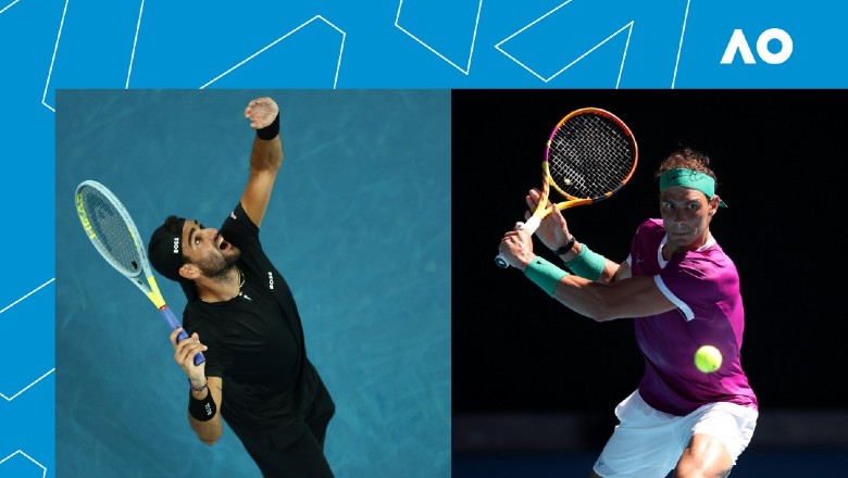 Lịch thi đấu tennis bán kết Australian Open 2022: Nadal gặp Berrettini, Medvedev đấu Tsitsipas - Ảnh 1