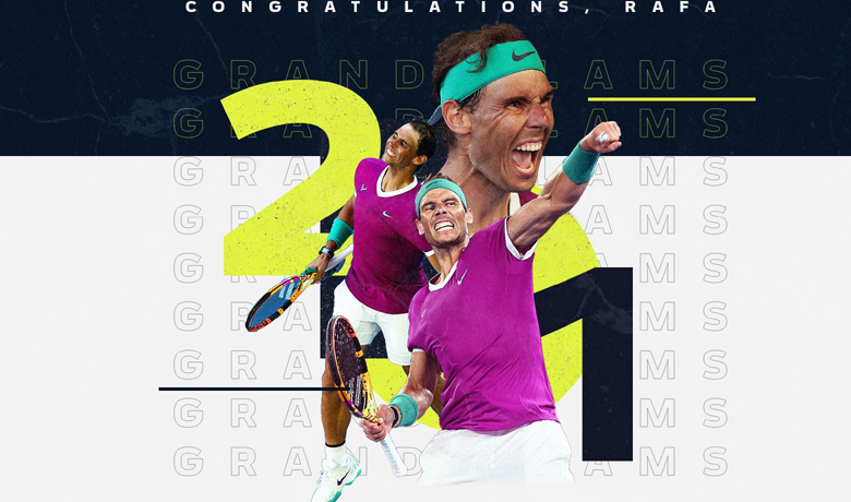 Nadal lập kỷ lục giành 21 Grand Slam sau khi vô địch Úc Mở rộng 2022 - Ảnh 2