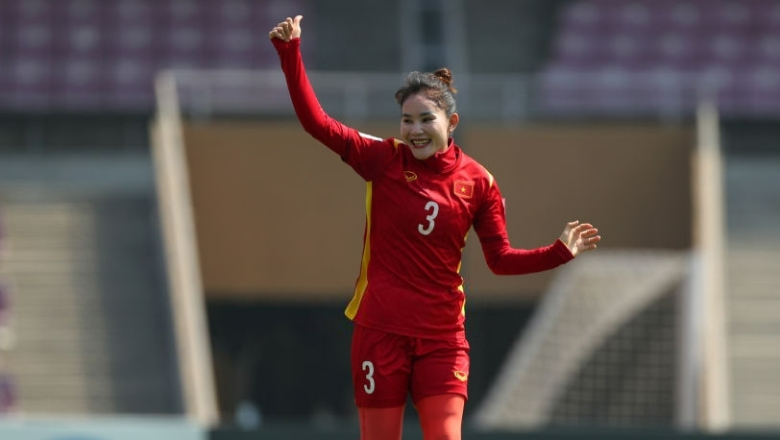 Chương Thị Kiều giúp ĐT nữ Việt Nam có bàn thứ 3 từ phạt góc tại Asian Cup  2022