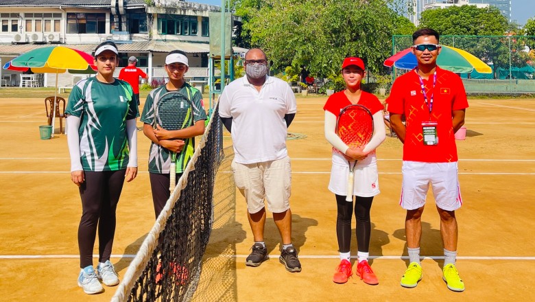 ĐT quần vợt trẻ Việt Nam vào tứ kết vòng sơ loại Junior Davis Cup & Billie Jean King Cup - Ảnh 3