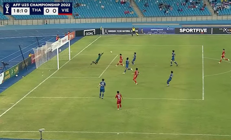 TRỰC TIẾP U23 Việt Nam 0-0 U23 Thái Lan: Đội bóng áo đỏ ép sân - Ảnh 14