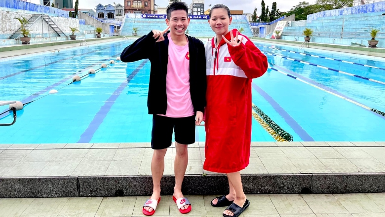 Chị em Ánh Viên - Quang Thuấn cùng nhau giành HCV nội dung đồng đội nam, nữ phối hợp - Ảnh 3