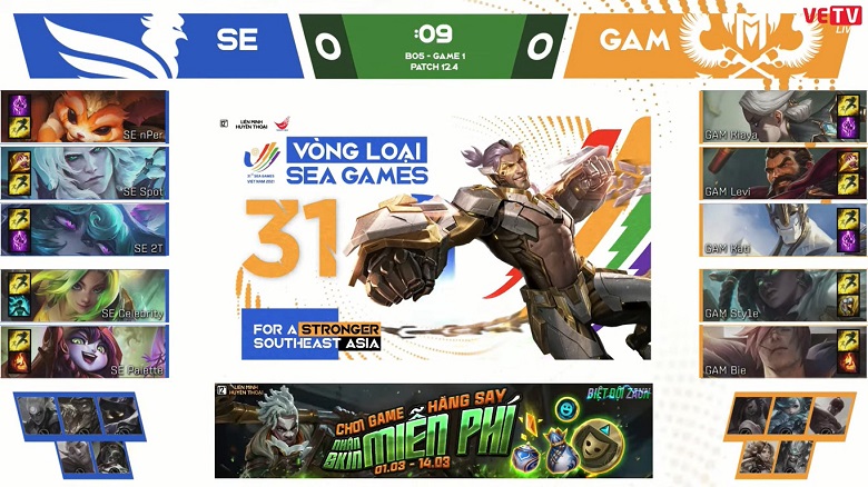 Vòng loại SEA Games 31: Huỷ diệt SE, GAM 'tái ngộ' SGB ở chung kết - Ảnh 1